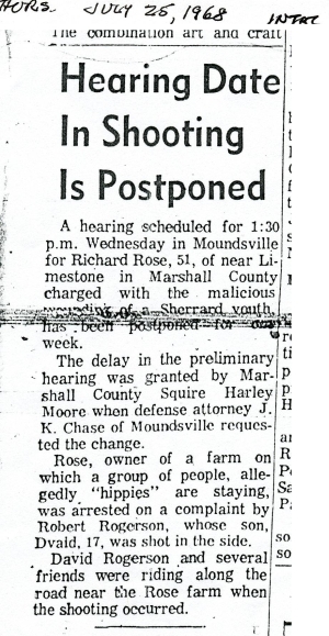 Hearing Date In Shooting Is Postponed - Wheeling Intelligencer - July 25, 1968