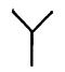 Symbol in shape of capital Y