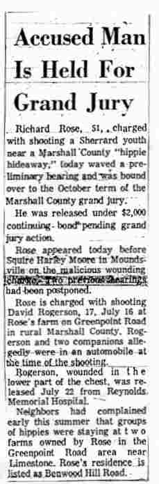 Accused Man Is Held For Grand Jury - Wheeling News Register - August 14, 1968