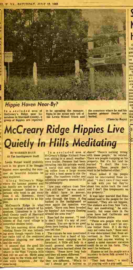 McCreary Ridge Hippies Live Quietly in Hills Meditating