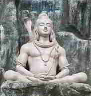 Siva seated, statue